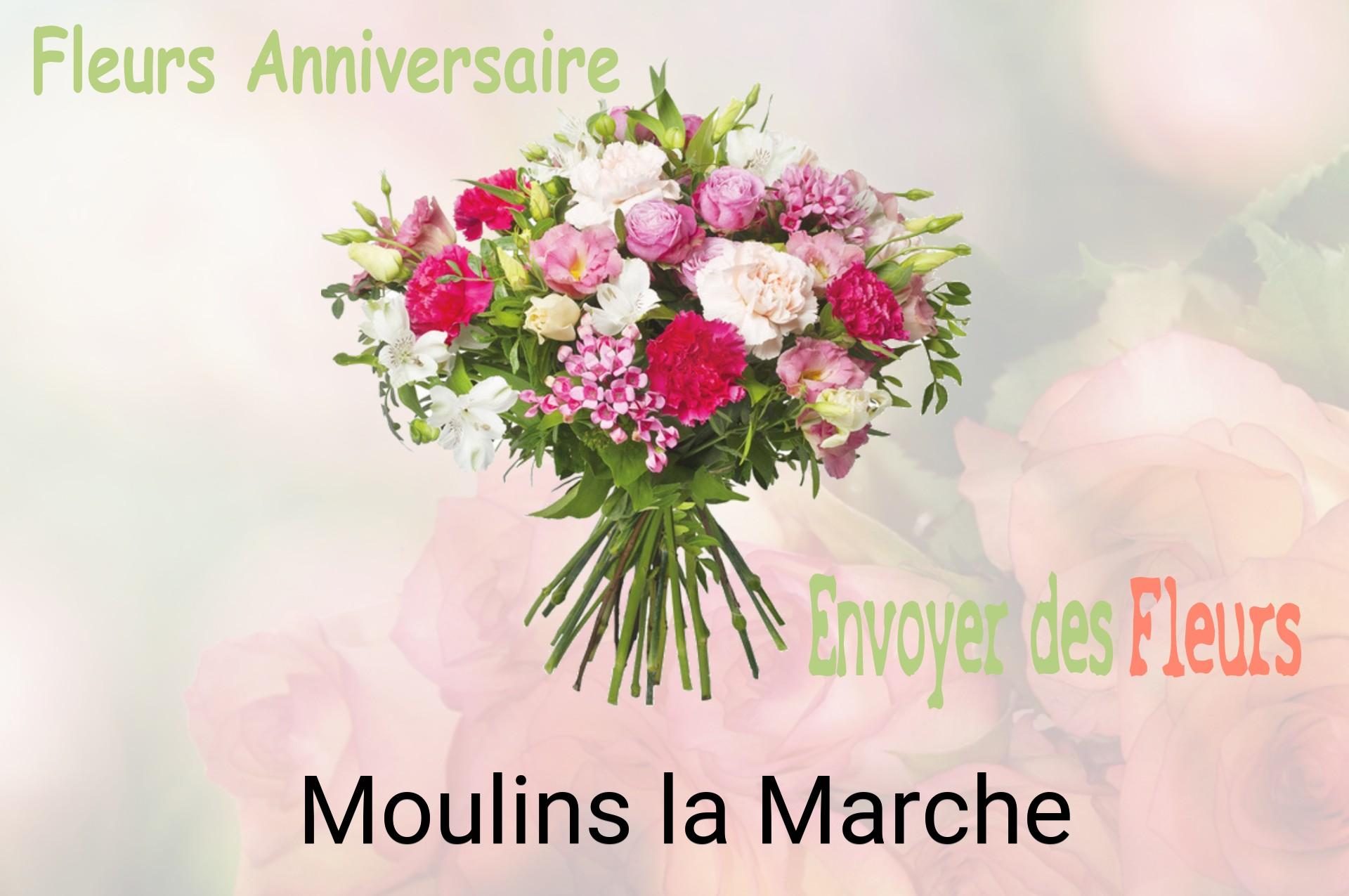 Bouquet de fleurs d’anniversaire livré à Moulins-la-Marche