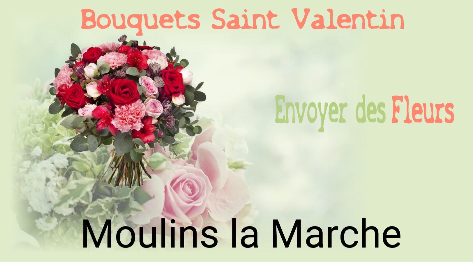 Roses de Saint-Valentin livrées à Moulins-la-Marche